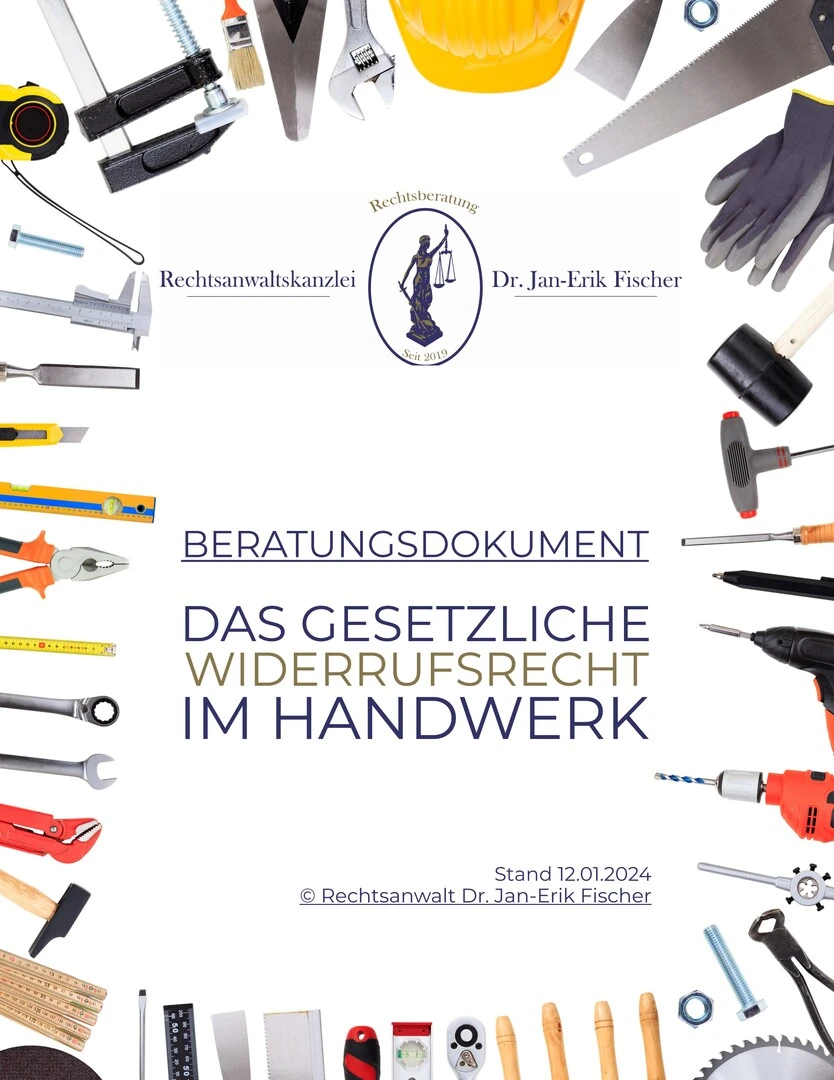 Widerrufsrecht im Handwerk